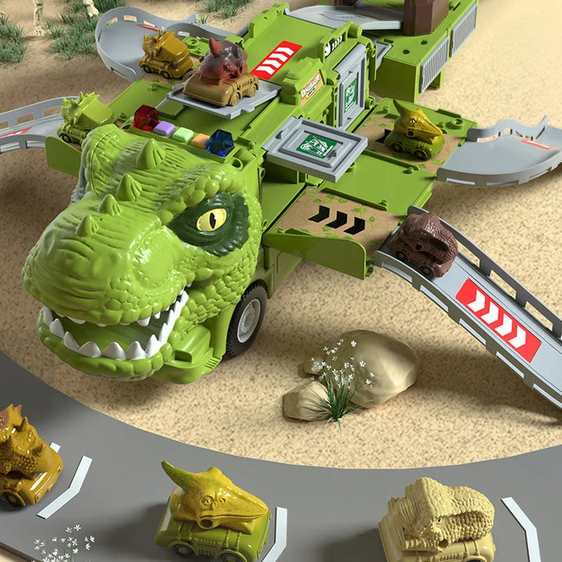 Hjemix | Ny dinosaur transformerbar ingeniør lastebil spor leketøy sett