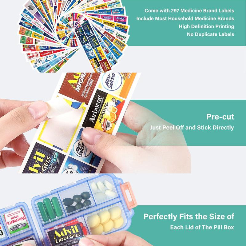 Hjemix | Reiseklareringsboks (161 etiketter for tilpasning)