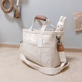 Hjemix | Solid Color Canvas Shopper Bag