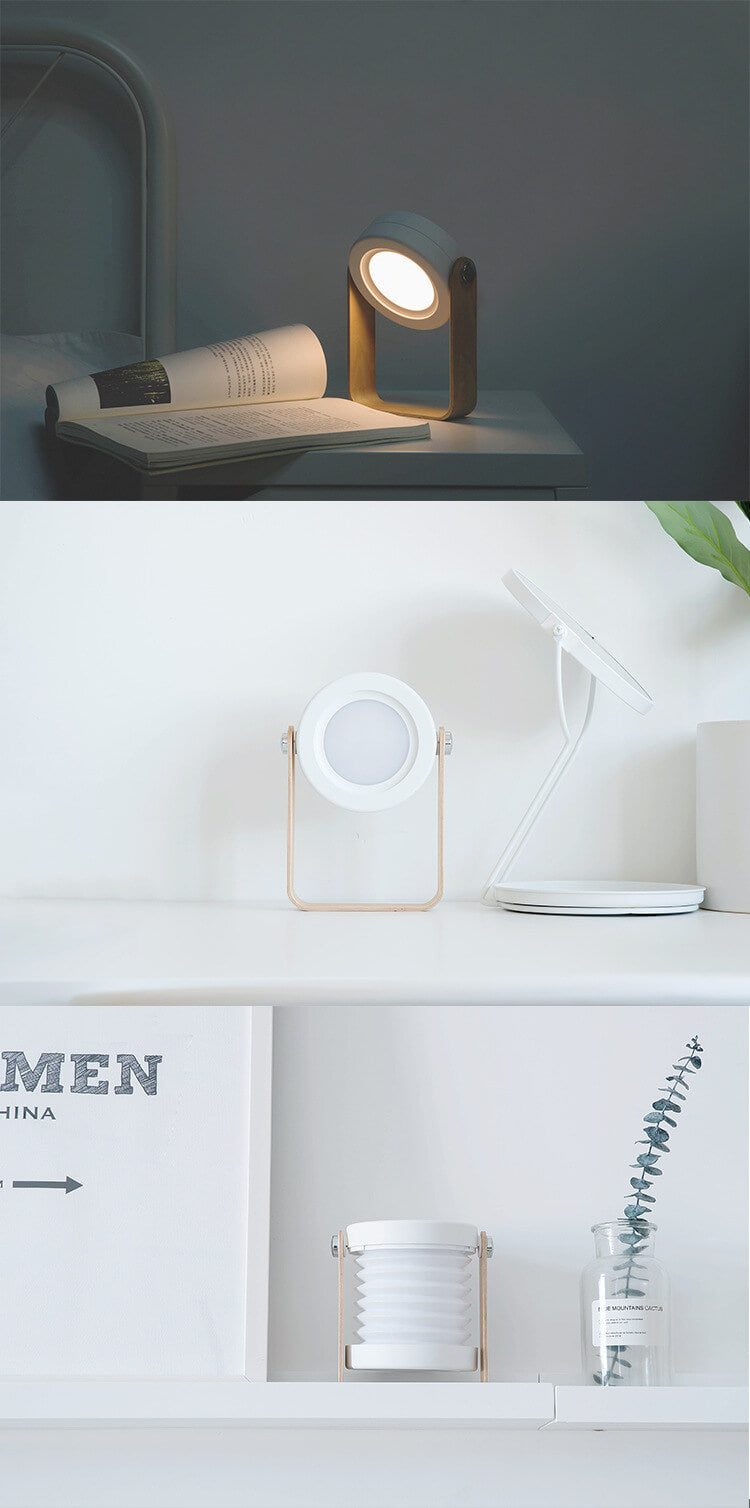 Hjemix | Lantern lampe nattlys kreativ sammenleggbar bærbar LED bordlampe