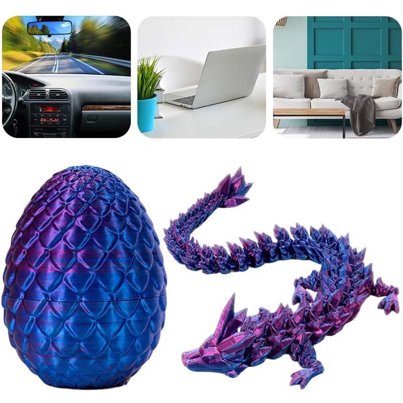 Hjemix | Edelsten Drage Egg Ornamenter