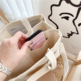 Hjemix | Solid Color Canvas Shopper Bag