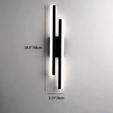 Hjemix | LuxLine Moderne LED Vegglampe | Minimalistisk Design | Jern & Akryl | Dimmbar Lys