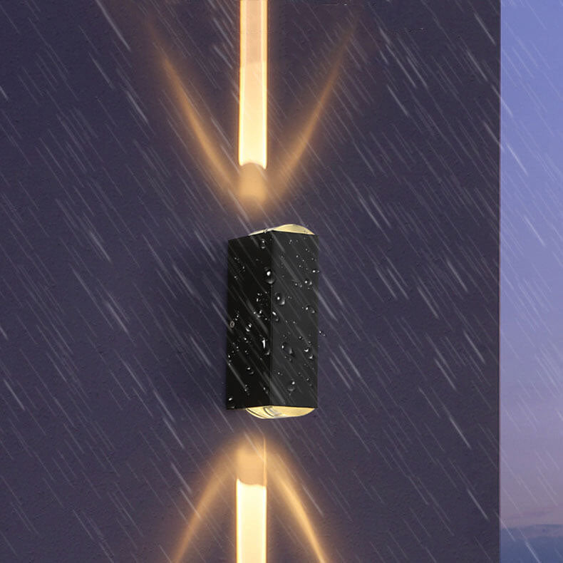 Hjemix | Moderne vanntett rektangulær LED vegglampe for utendørs bruk