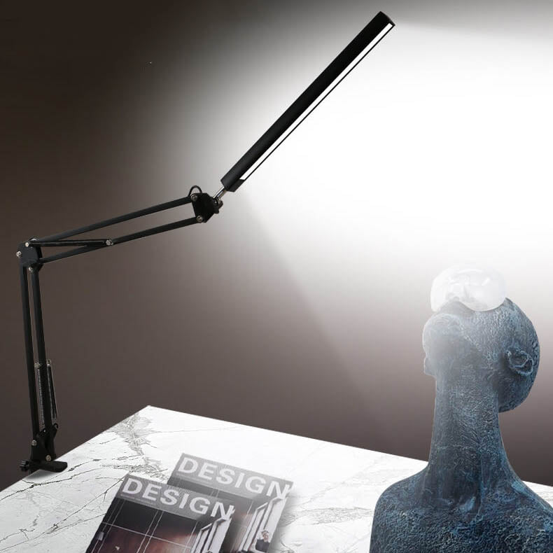 Hjemix | LED Foldbar Lang Arm Klips Øyevern USB Leselampe