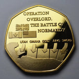 Hjemix | D-DAY LANDINGENE 1944 24kt Gull Minnemynt
