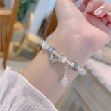 Hjemix | Imitert Kattøyekrystall Sommerfugl Armbånd