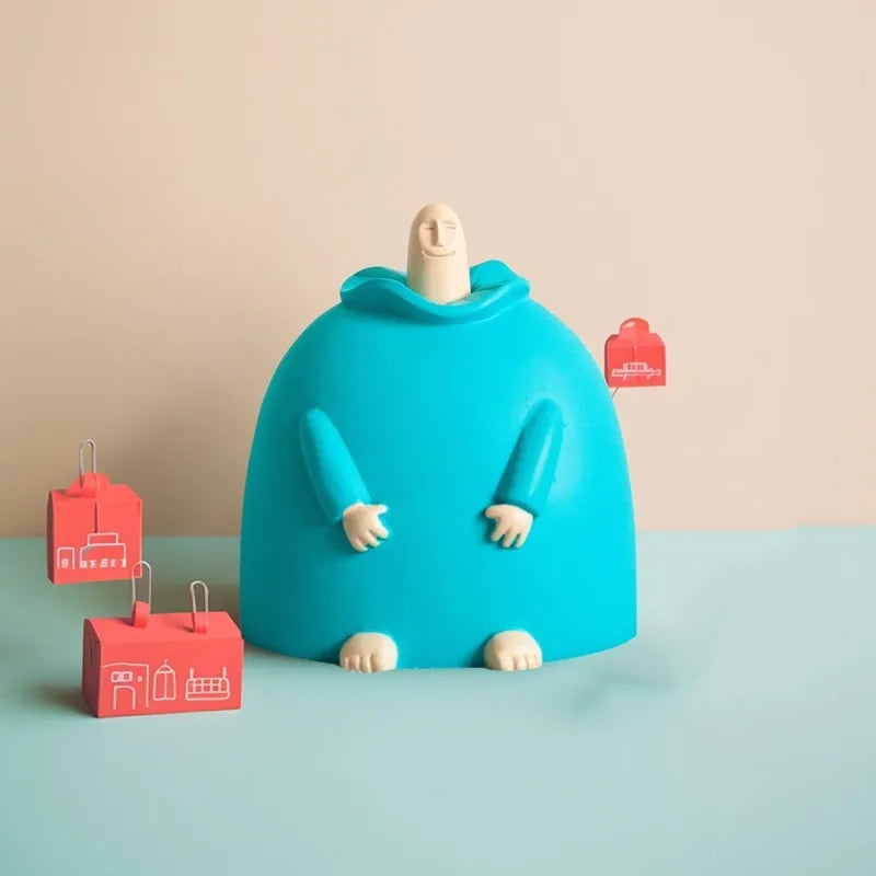 Hjemix | Liten Blå Midtfinger Ornament