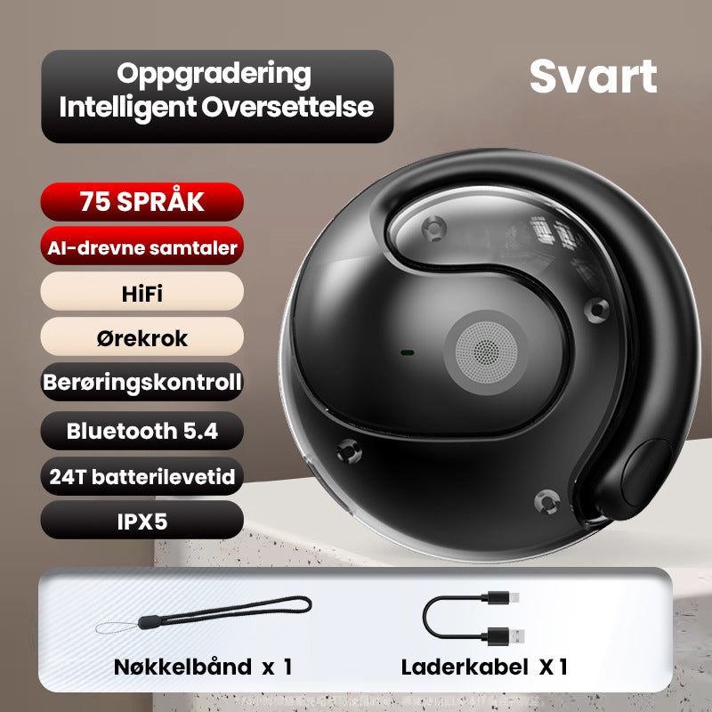Hjemix | Smarte Trådløse Bluetooth Oversettelses Ørepropper
