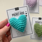 Hjemix | Pocket Hug Heklet Hjerte Liten Gave