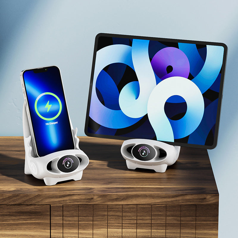 Hjemix | Mini Chair Trådløs Hurtiglader Multifunksjonell Telefonholder