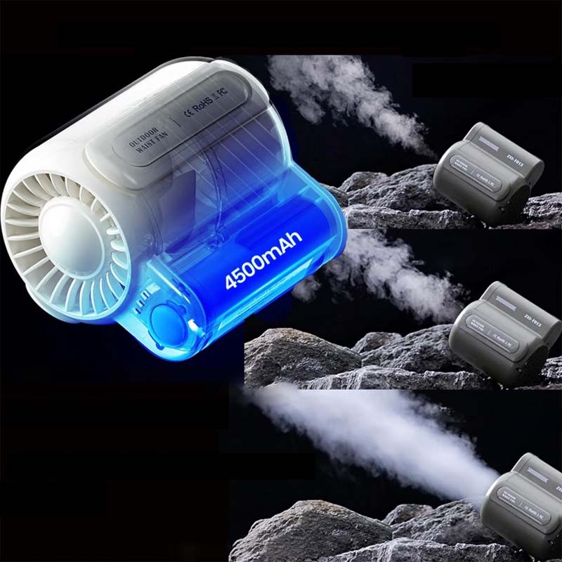 Hjemix | Bærbar Midje Klype Vifte