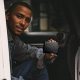 Hjemix | Tyverisikret magnetisk kortholder laget av ekte lær