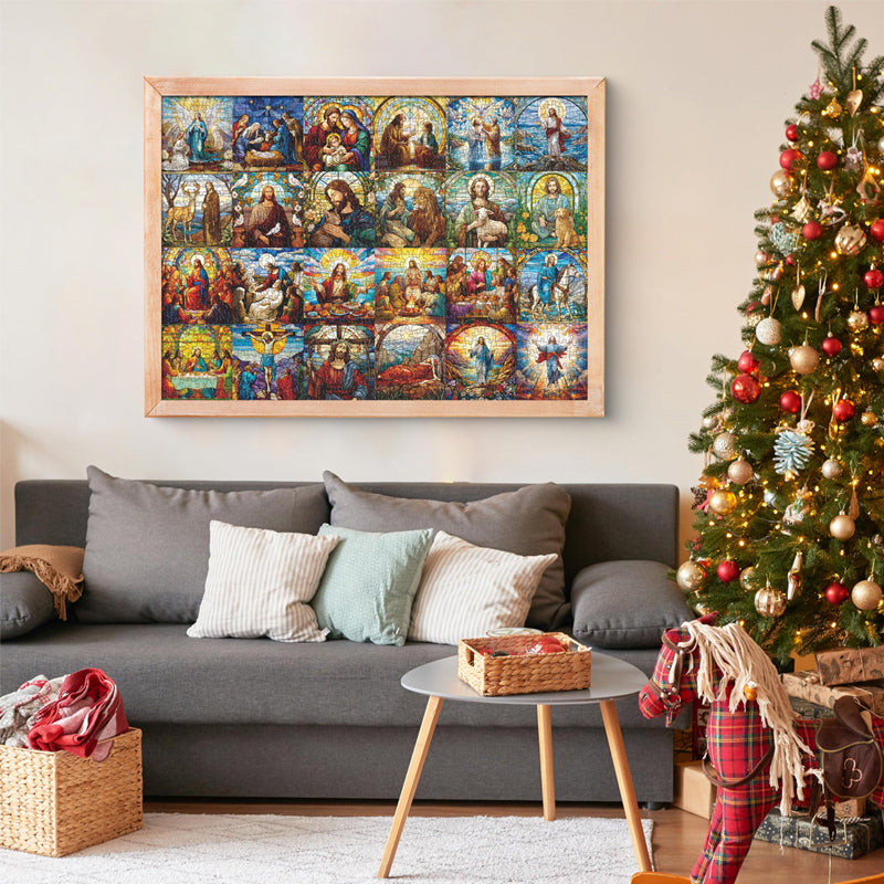 Hjemix | Livet til Jesus Jule Advent Kalender Puslespill 1000 Biter