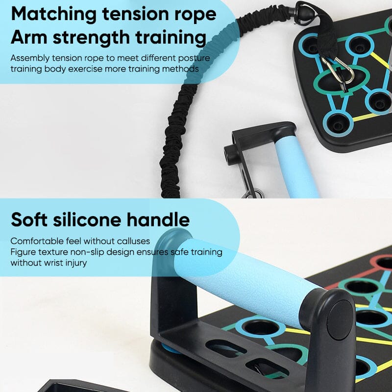 Hjemix | Sammenleggbar Push-Up Multi-Muskel Trener