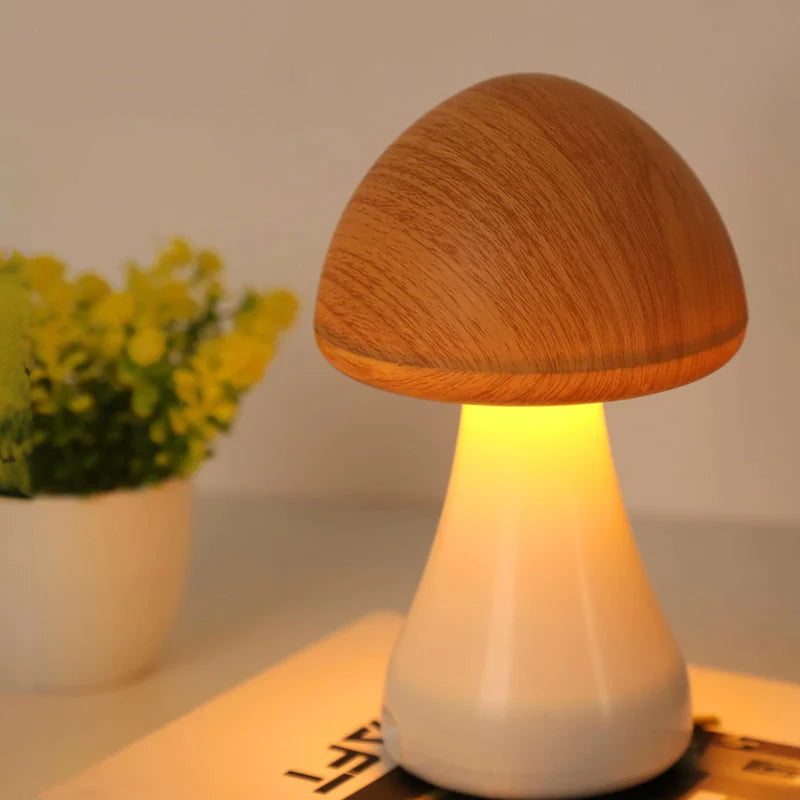 Hjemix | LED oppladbar berørings-sopp skrivebordslampe