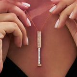 Hjemix | Secret I love you message bar necklace