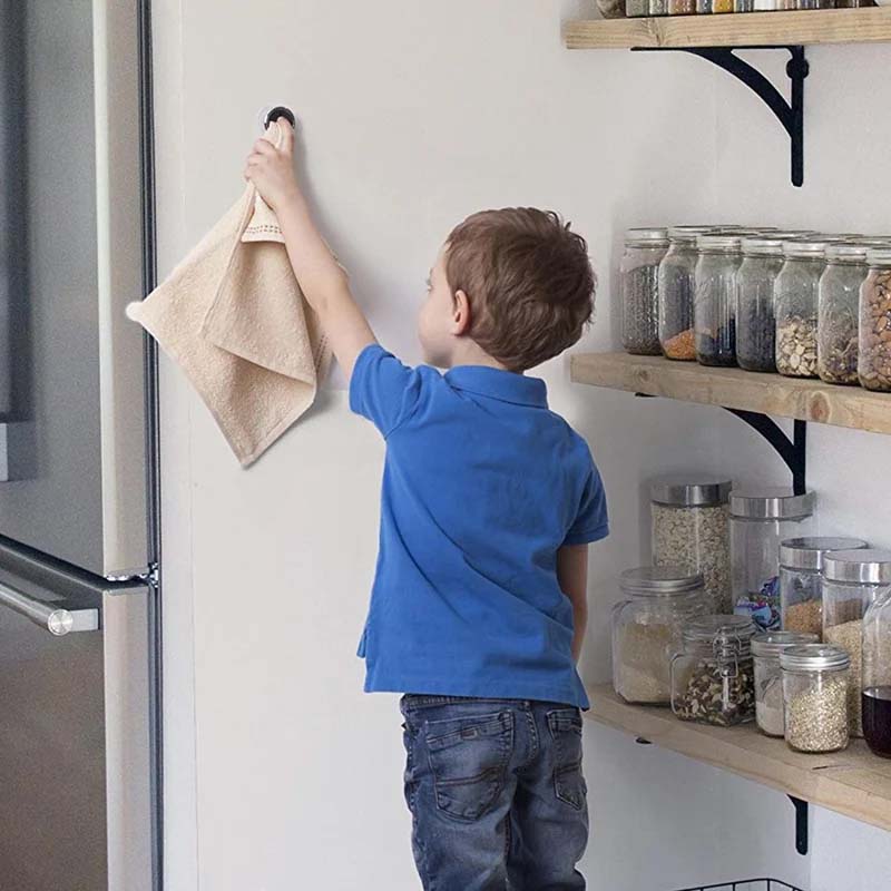 Hjemix | Runde selvklebende håndkleheiser for kjøkkenet