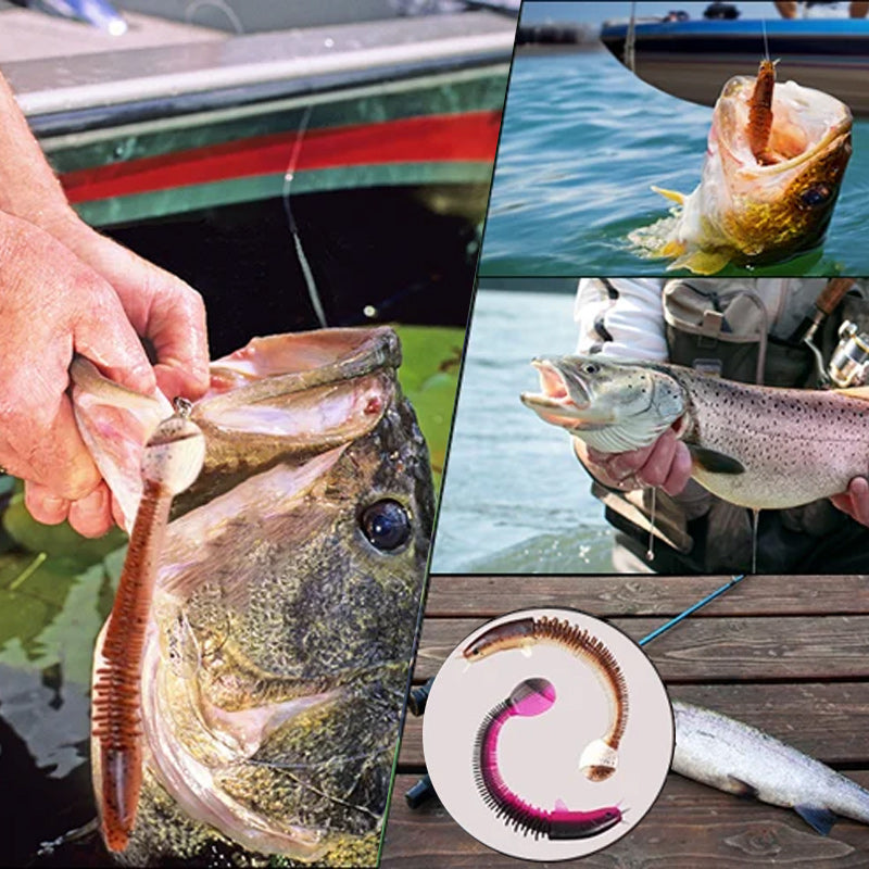 Hjemix | Nytt design Angler Dragon Hole Bait 46 seksjoner myk agn