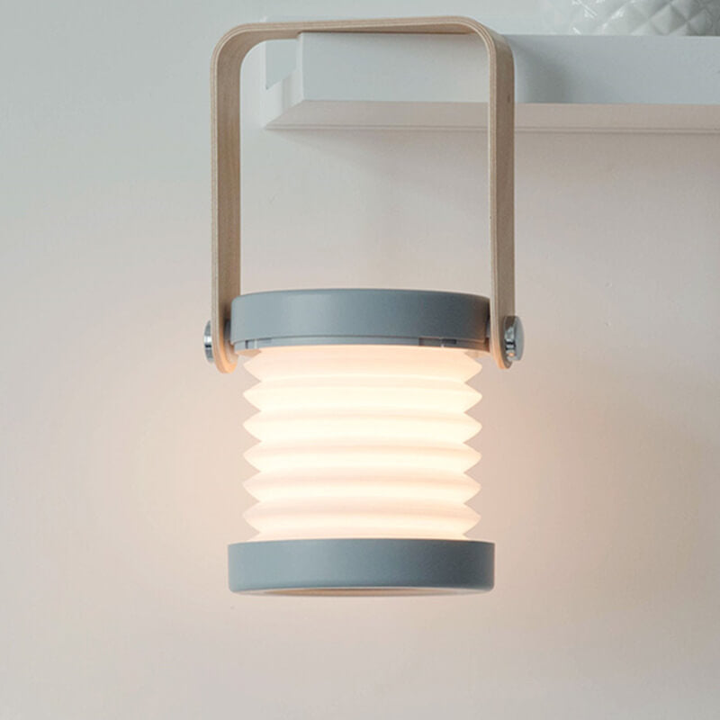 Hjemix | Lantern lampe nattlys kreativ sammenleggbar bærbar LED bordlampe