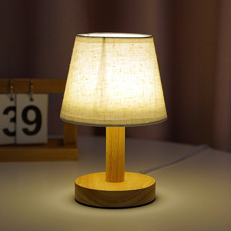 Hjemix | Vintage Lin Futteral 1-Lys LED Bordlampe