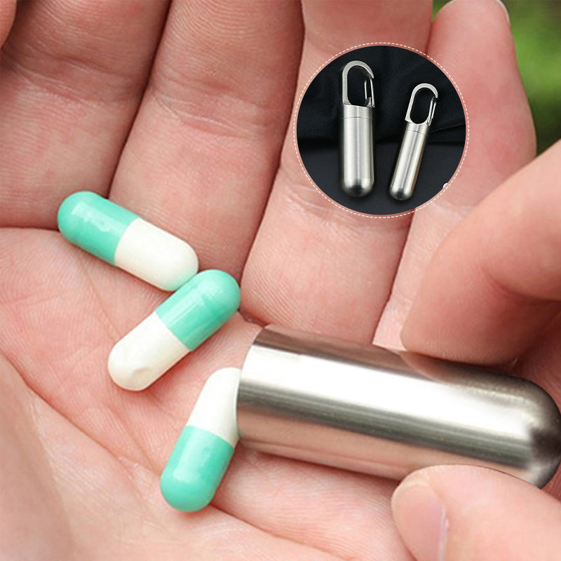 Hjemix | Bærbar Medisinboks laget av Rustfritt Stål