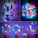 Hjemix | LED Flaske Lys Kork Natt Lys DIY Dekor Gave