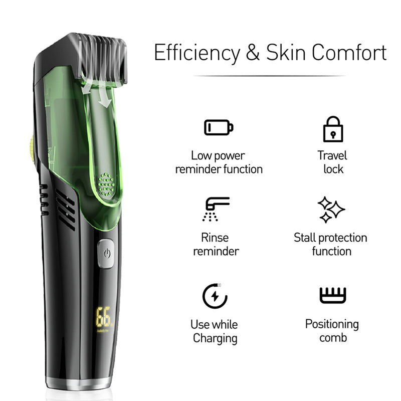 Hjemix | Vakuum skjeggklipper - 20 lengder og stiler justerbare