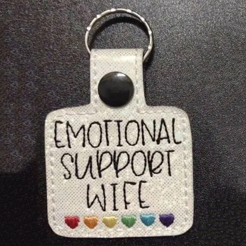 Hjemix | Rainbow Hearts Nøkkelring