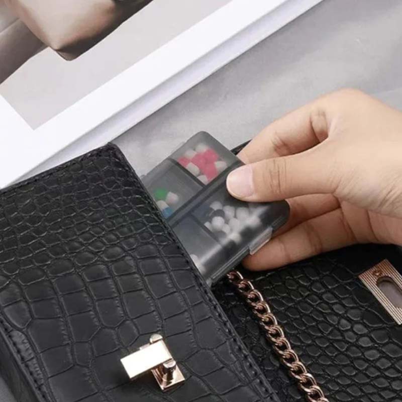 Hjemix | Bærbar medisindispenser med etiketter