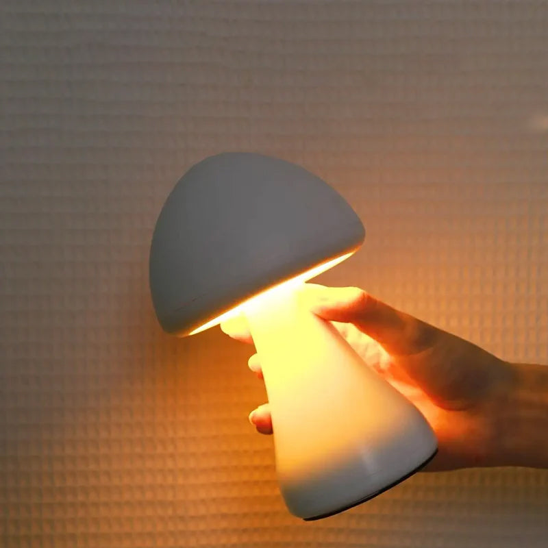 Hjemix | LED oppladbar berørings-sopp skrivebordslampe
