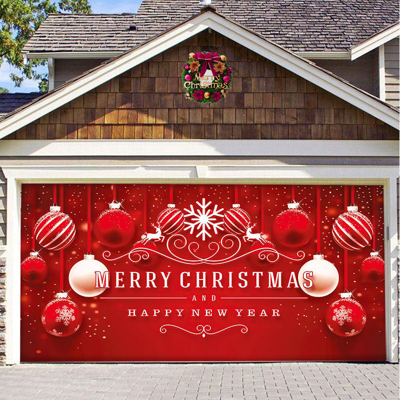 Hjemix | Snow Garage Door Banner Ornament