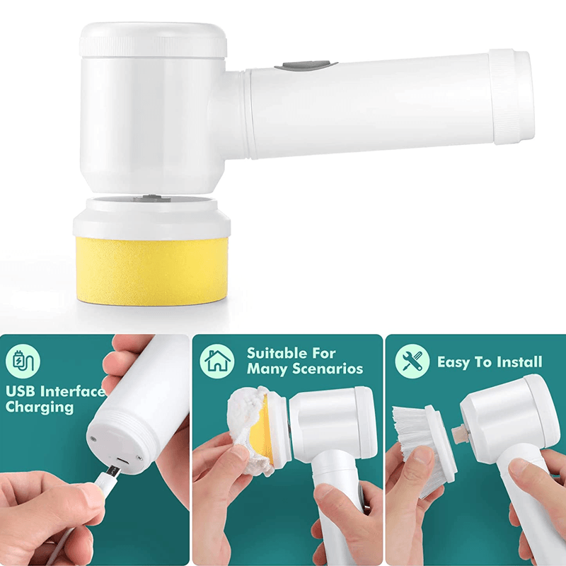 Hjemix | Saker Oppladbar Elektrisk Rengjøringsbørste