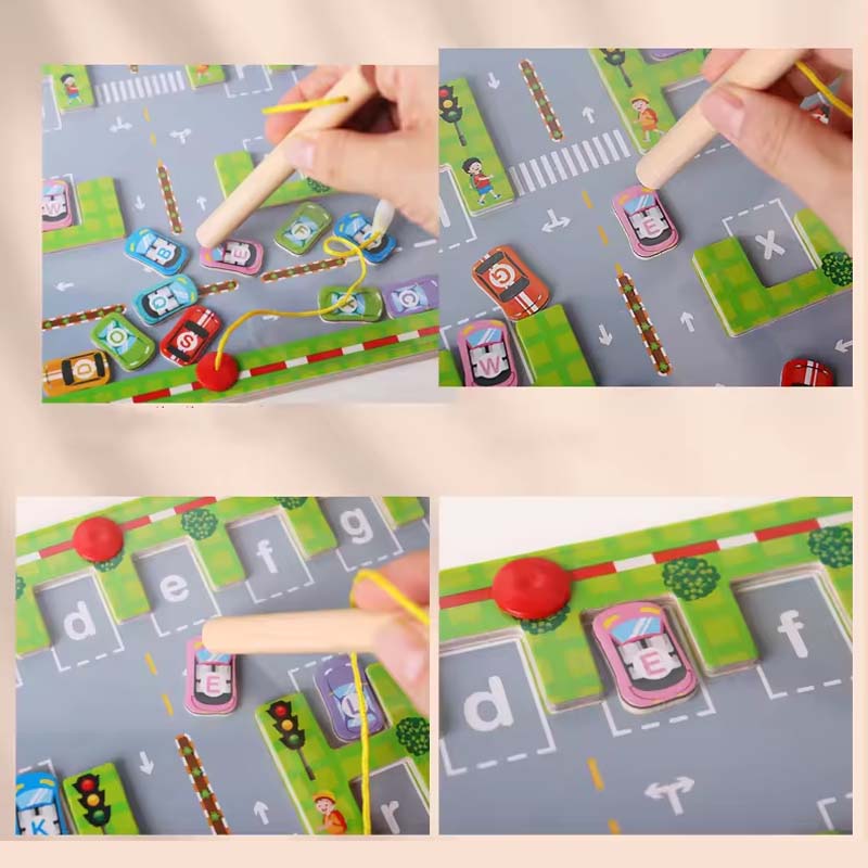 Hjemix | Magnetisk Alfabet Parkeringsleker