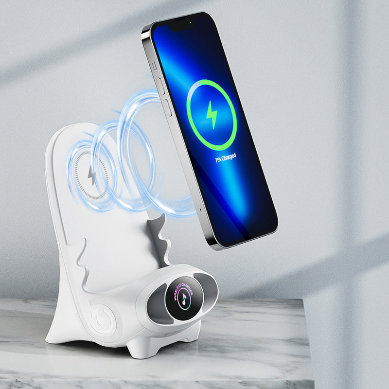 Hjemix | Mini Chair Trådløs Hurtiglader Multifunksjonell Telefonholder