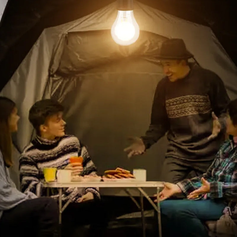 Hjemix | Ny utendørs camping hengende Type-C lading retro lyspære