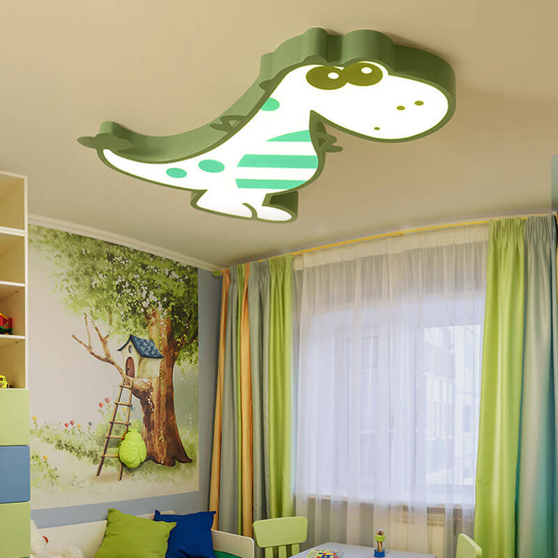 Hjemix | DinoBright LED Taklampe | Kreativ Dinosaur Design | Barnerom Lampe | Varm & Hvit Lys | Dempbar
