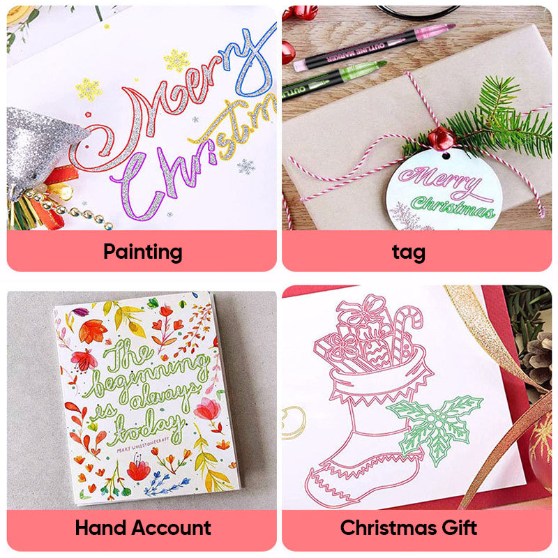 Hjemix | Farge Lysstav Graffiti Highlight Pens