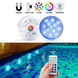 Hjemix | Fjernkontroll vanntett magnetisk sugekopp LED-lampe