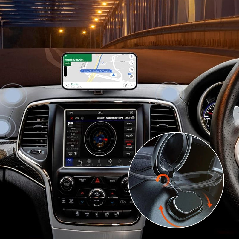 Hjemix | Sammenleggbar Bilholder Magnetisk Ringholder