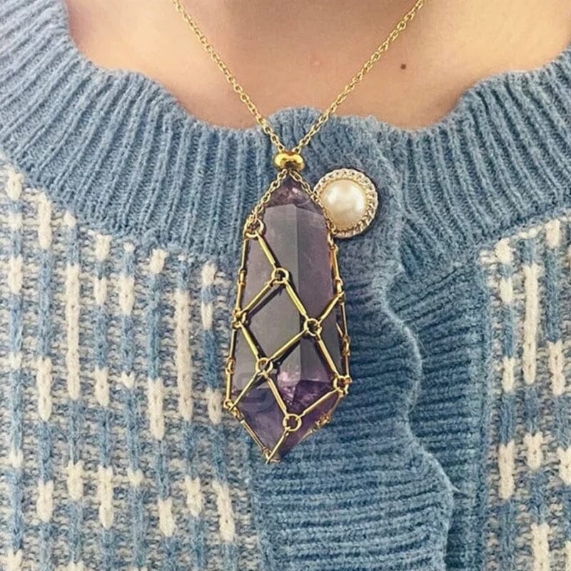 Hjemix | Krystallstein Choker Halskjede