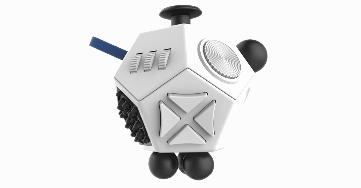 Hjemix | Fidget Dodecagon – 12-sidet fidget kube lindrer stress og angst reduserer depresjon kube for barn og voksne med ADHD ADD OCD autisme
