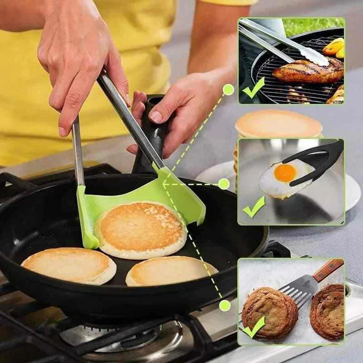 Hjemix | 2 i 1 kjøkken spatula og tang