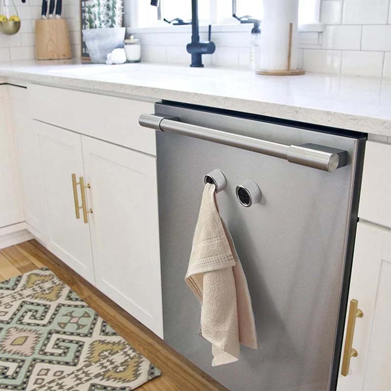 Hjemix | Runde selvklebende håndkleheiser for kjøkkenet