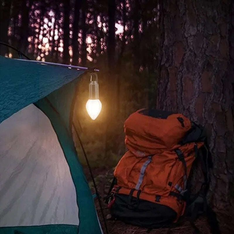 Hjemix | Ny utendørs camping hengende Type-C lading retro lyspære