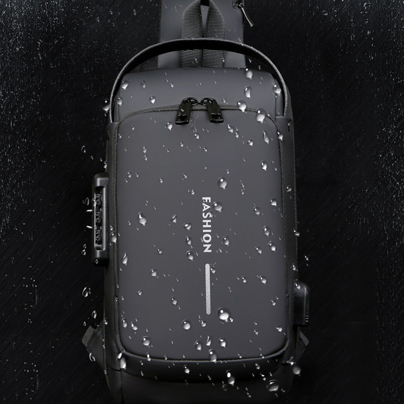 Hjemix | USB-lading Sport Sling Tyverisikker Skulderveske