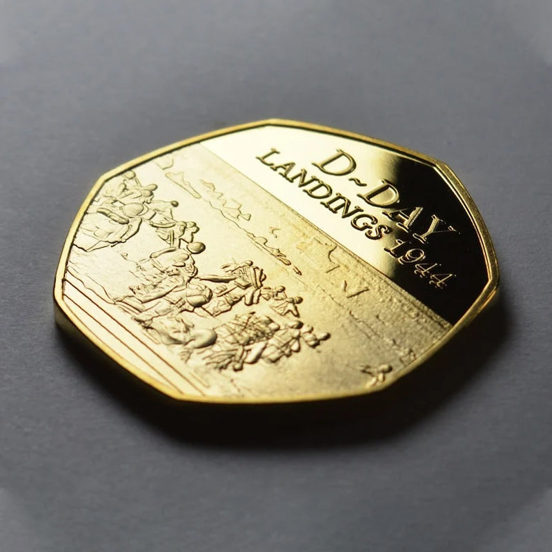 Hjemix | D-DAY LANDINGENE 1944 24kt Gull Minnemynt