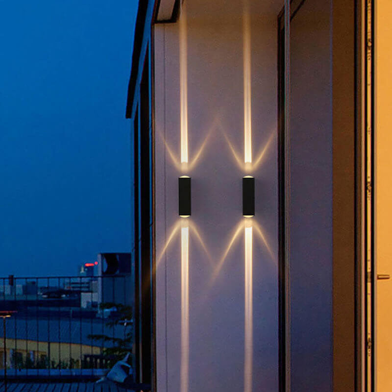 Hjemix | Moderne vanntett rektangulær LED vegglampe for utendørs bruk