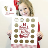 Hjemix | Valentine's Scratching Advent "14 Ting Jeg Elsker Med Deg!"