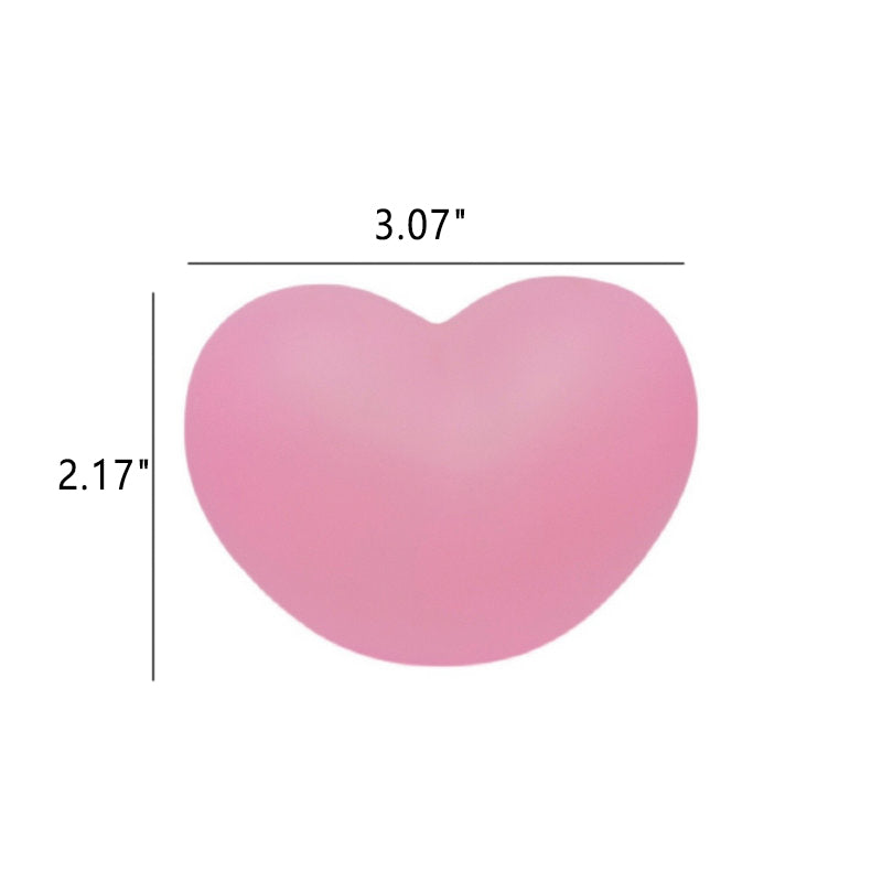 Hjemix | LuvSphere Silikon LED Nattlys | Hjerteformet Design | Bordlampe | Varm Stemningslys | Dekorativ